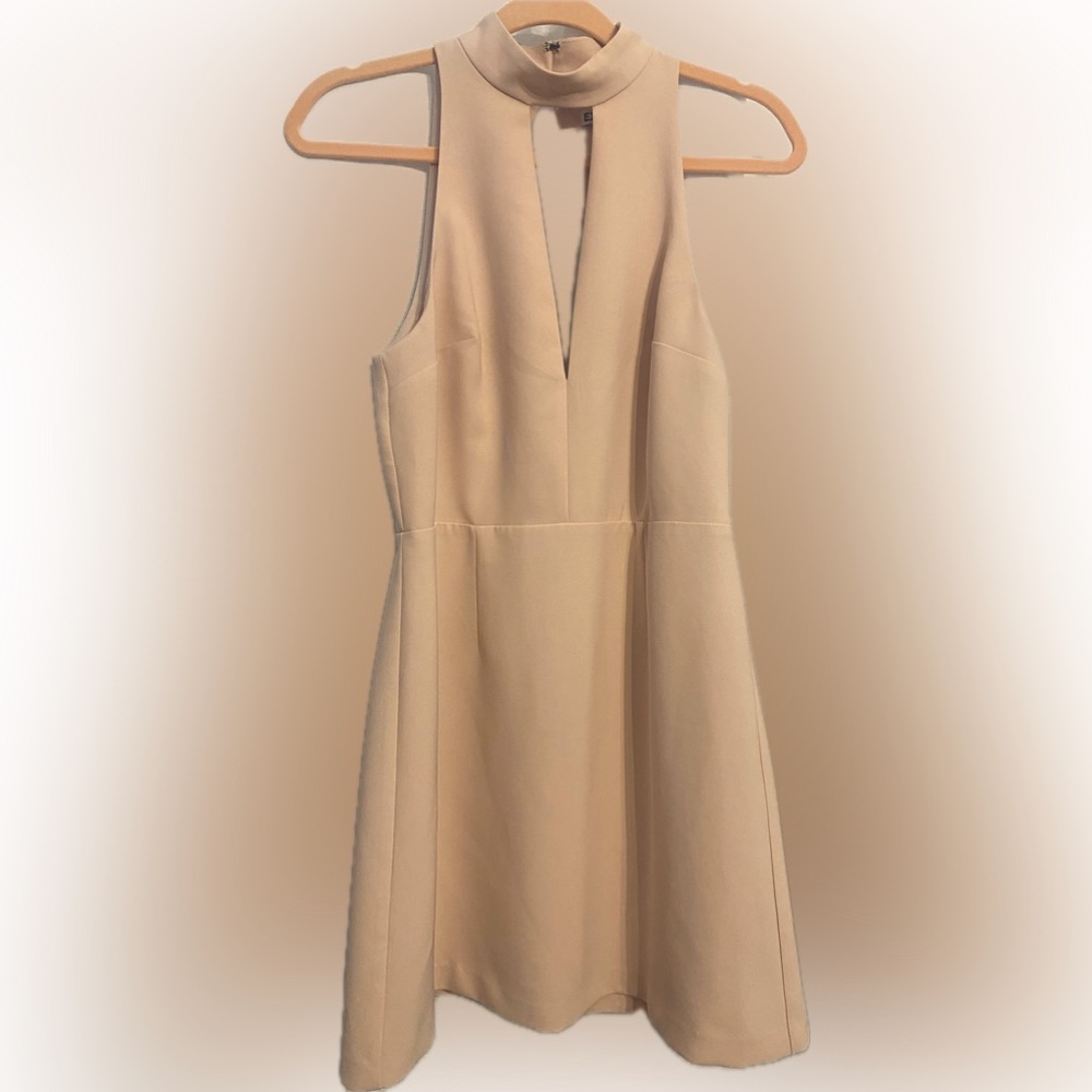 Express Size 6 Mock Neck Keyhole Sleeveless Sheath Dress